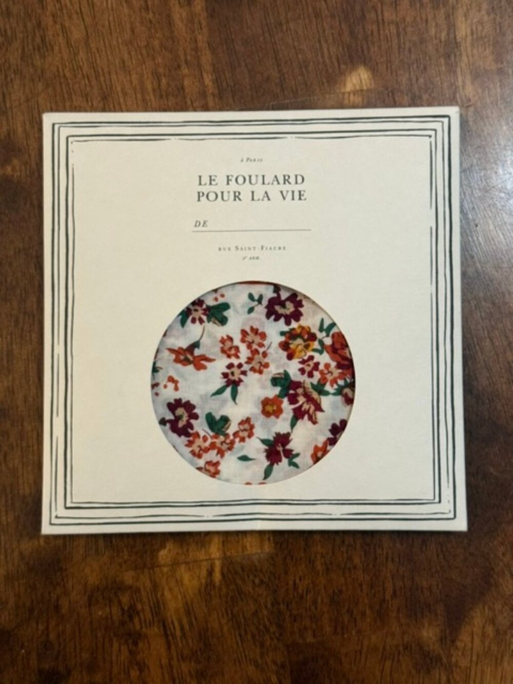 NEW Sezane Floral Print Cotton Scarf